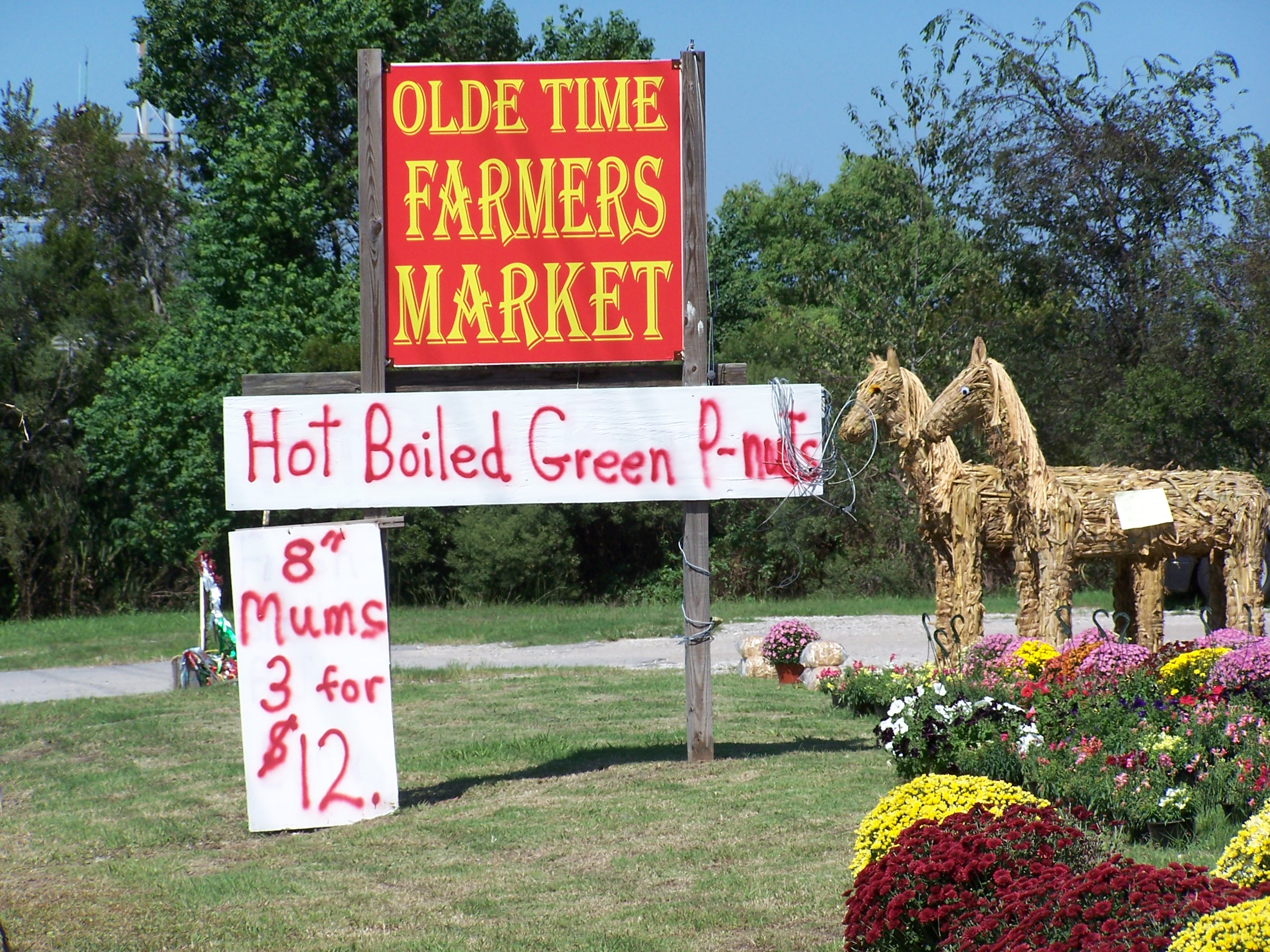 Olde Time Farmers Market Sign 